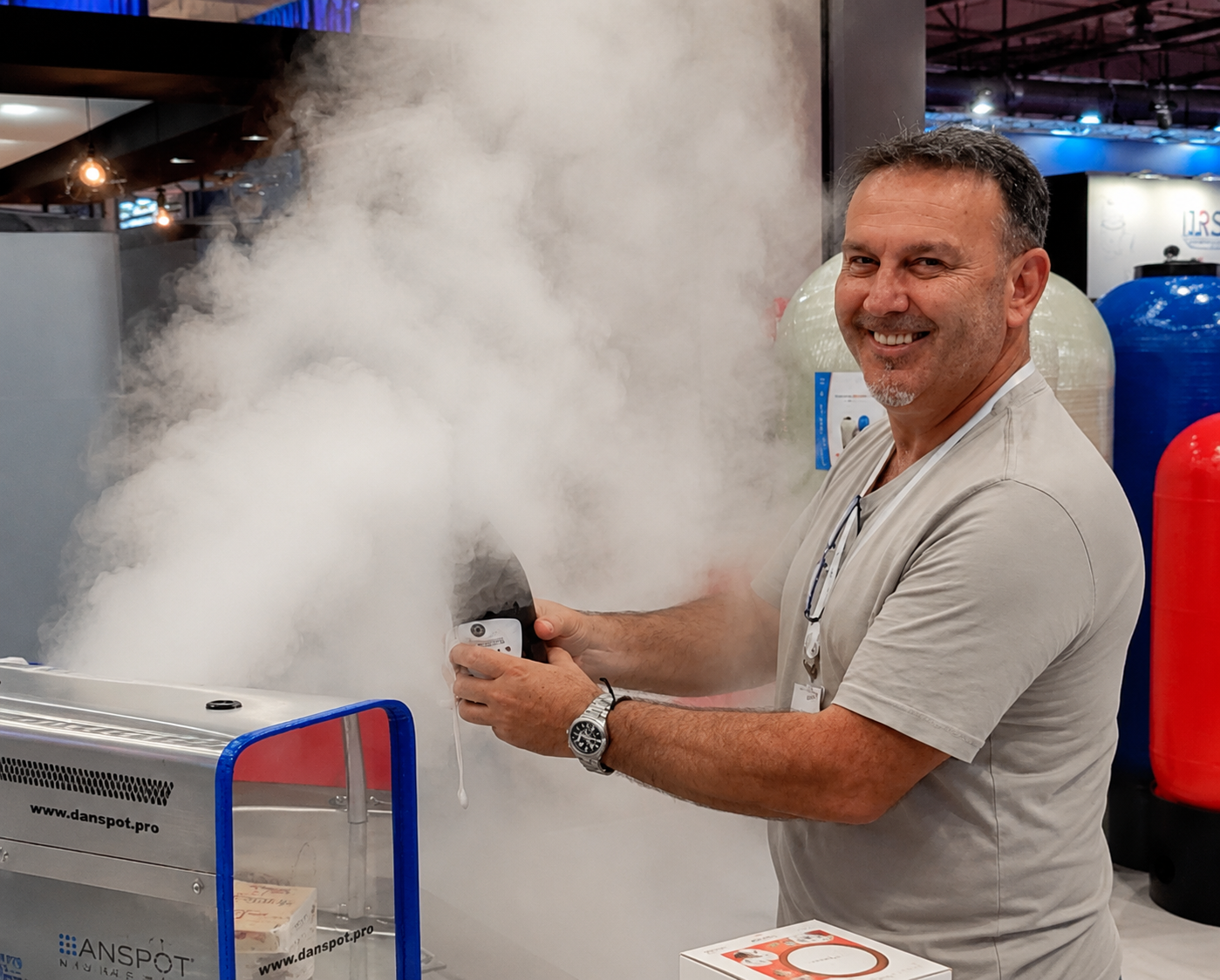 CleanSPOT engineers installing an industrial humidification system