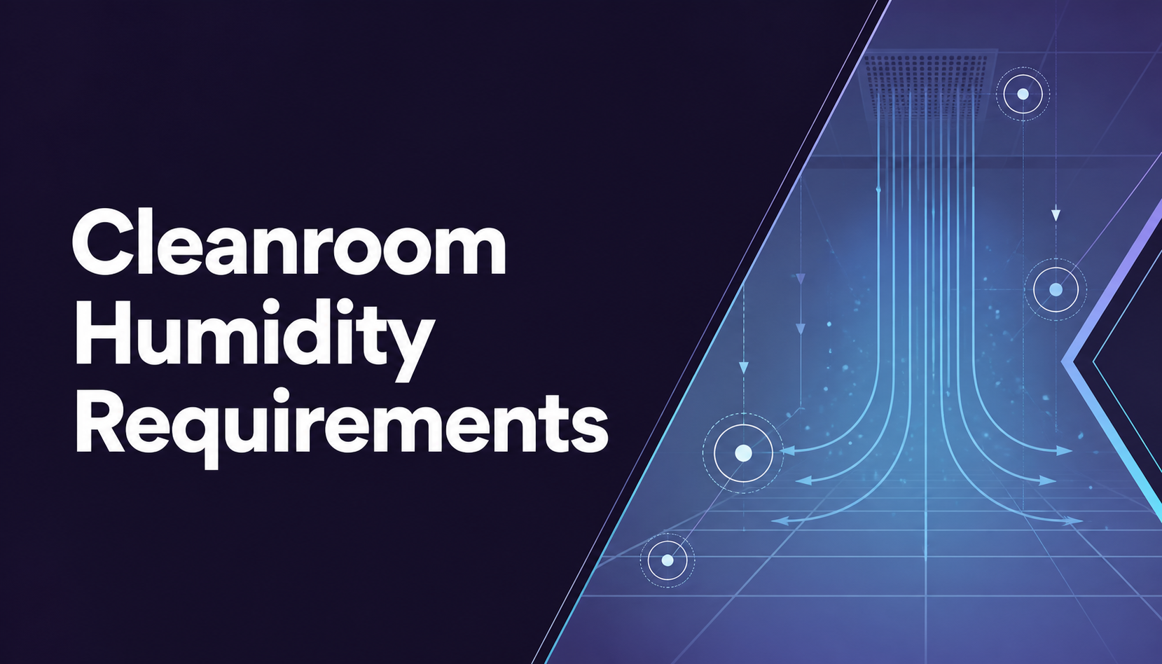 Airflow and humidity sensor network inside a controlled cleanroom