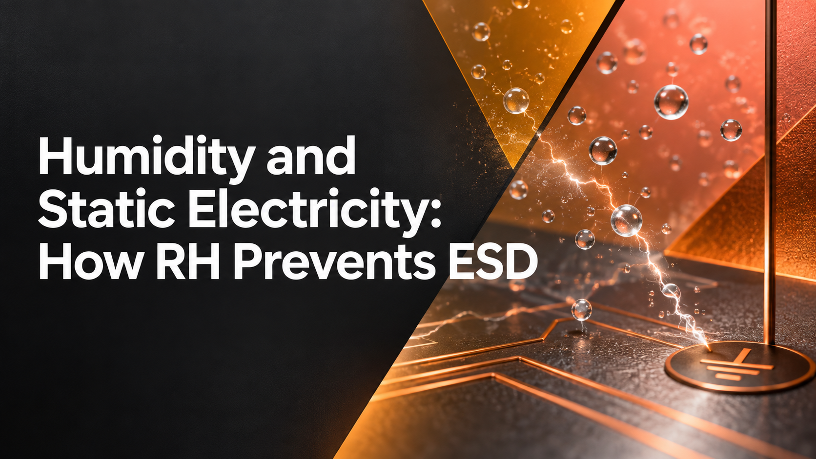 Humidity reducing static electricity and electrostatic discharge risk